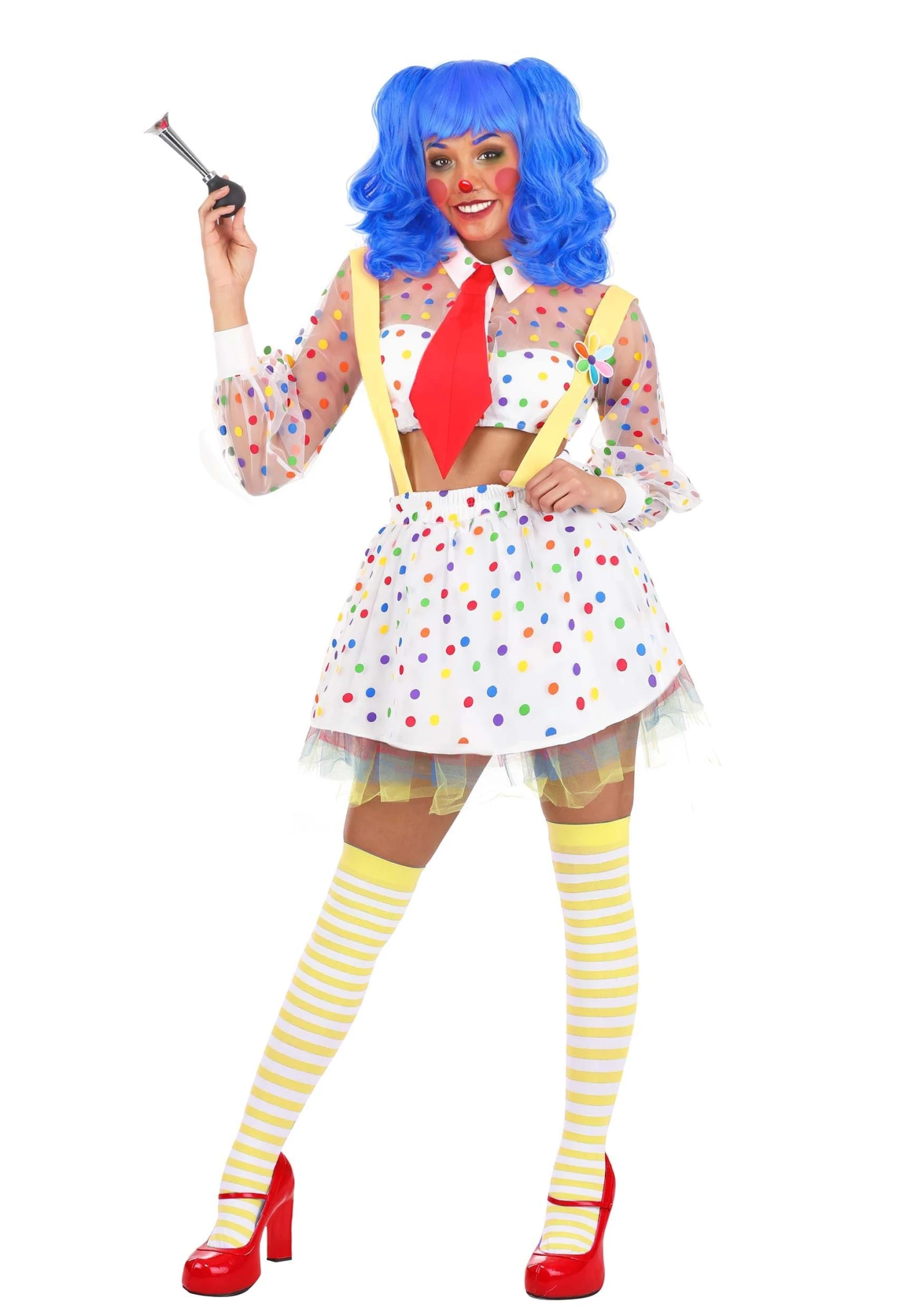 Sheer Clown Costume For Women 1 Sheer Clown Costume For Women