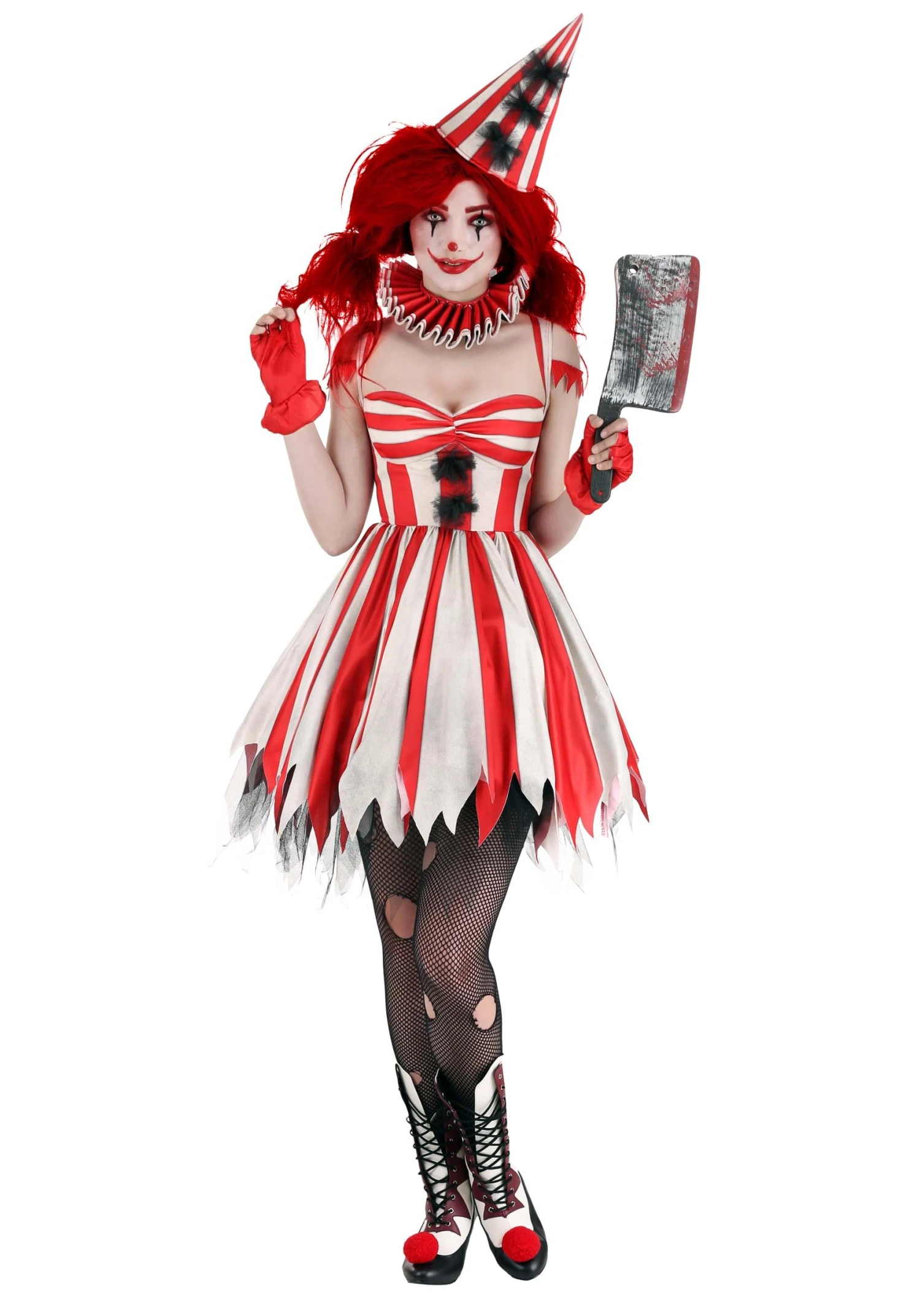 Sinister Circus Clown Costume For Women 1 Sinister Circus Clown Costume For Women