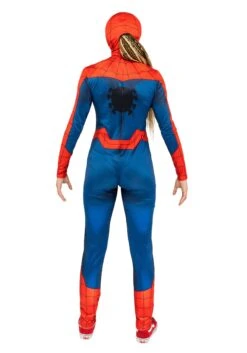 JAZWARES Classic Spider-Man Costume For Women 11 JAZWARES Classic Spider-Man Costume For Women -Halloween Costumes Shop womens spider man classic costume alt 4