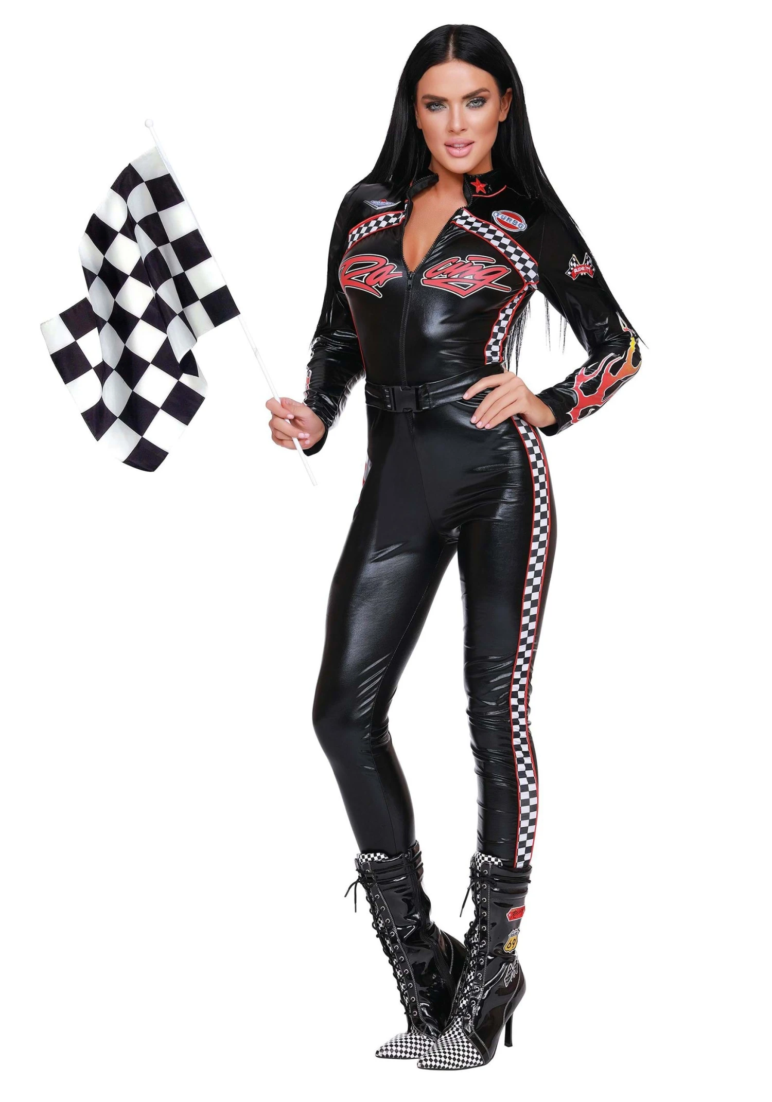 Dreamgirl Start Your Engines Racing Women's Costume 1 Dreamgirl Start Your Engines Racing Women's Costume