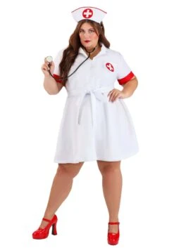 Stitch Me Up Nurse Plus Size Costume Dress For Women