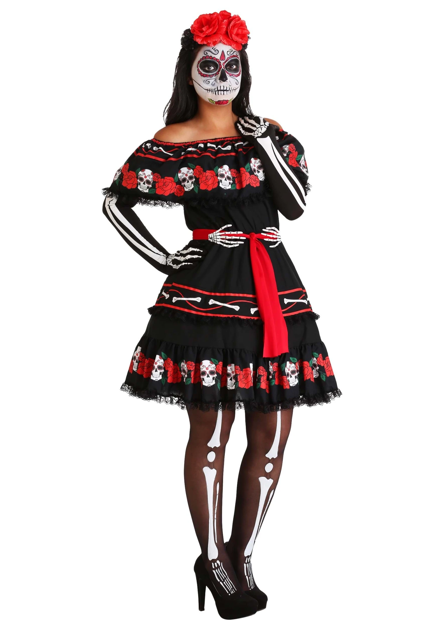 Sugar Skull Costume For Women 1 Sugar Skull Costume For Women