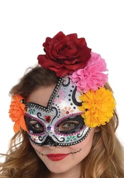 AMSCAN Womens Sugar Skull Mask