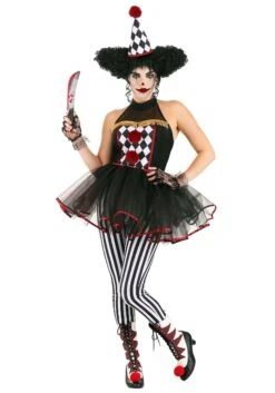 Twisted Clown Costume For Women -Halloween Costumes Shop womens twisted clown costume alt 6