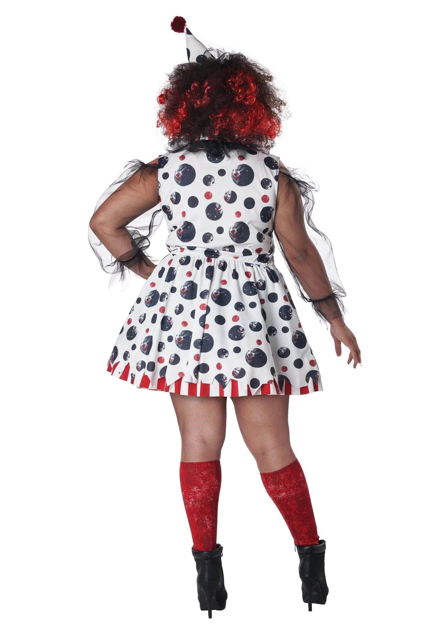 Plus Size Women's Twisted Clown Costume 2 Plus Size Women's Twisted Clown Costume - Image 2
