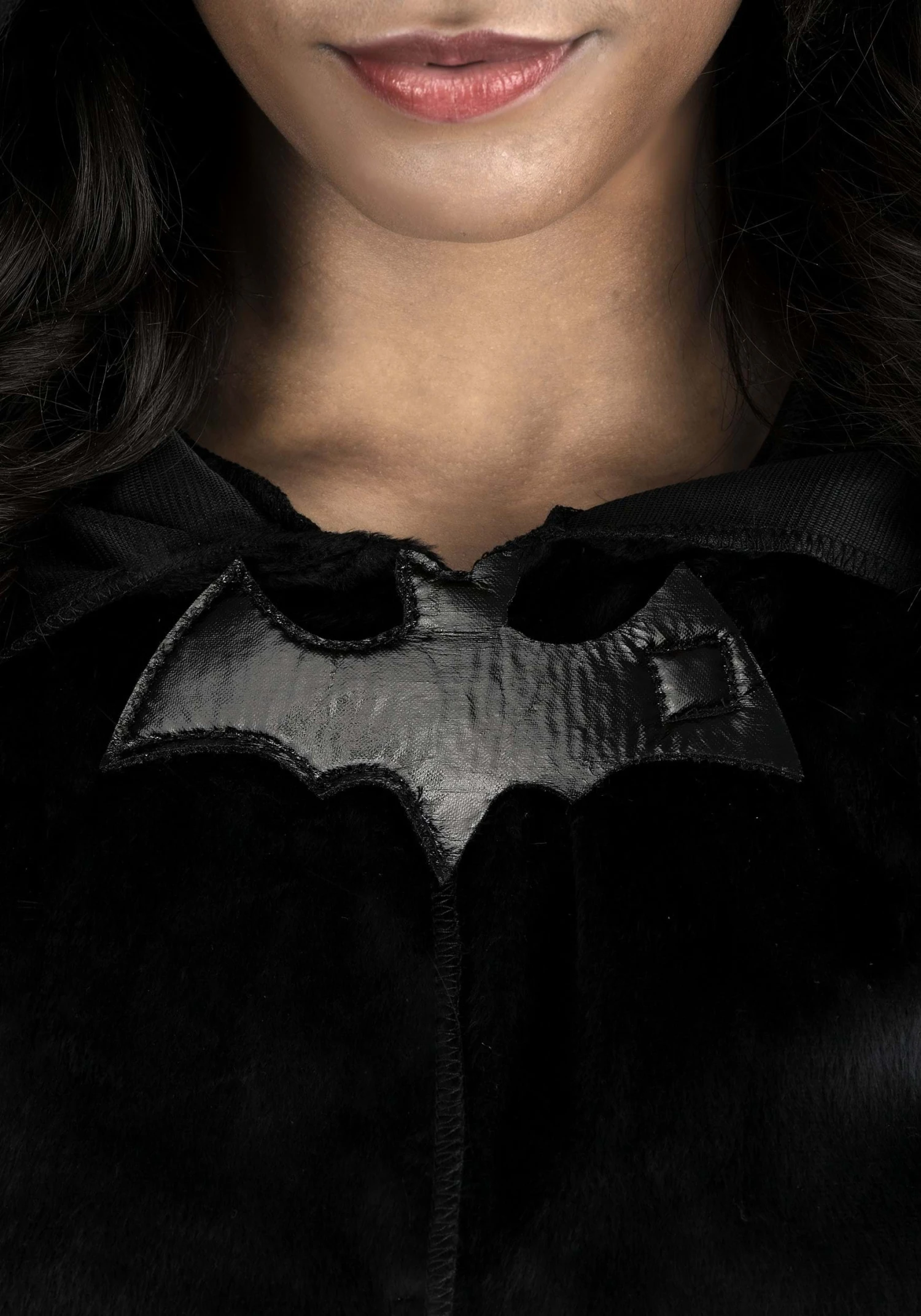 Women's Black Vampire Cloak Costume 3 Women's Black Vampire Cloak Costume - Image 3