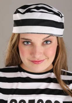 Women's Striped Prisoner Costume -Halloween Costumes Shop womens vintage striped prisoner costume alt 3