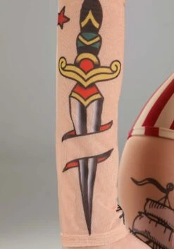 Vintage Strong Woman Costume For Women -Halloween Costumes Shop womens vintage strong woman costume alt 5