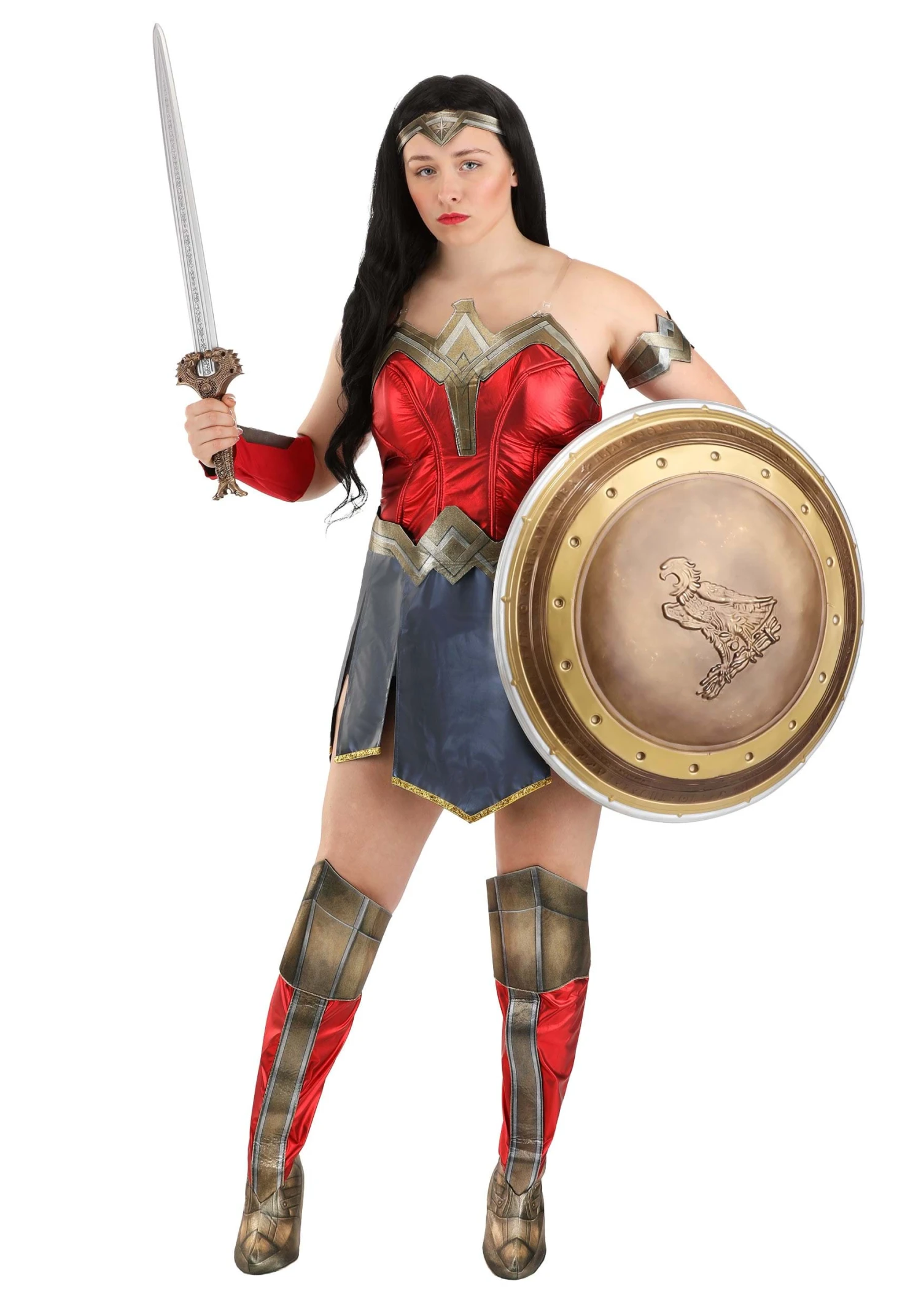 Wonder Woman Deluxe Costume For Women 2 Wonder Woman Deluxe Costume For Women - Image 2