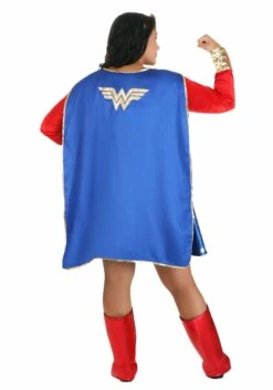 Wonder Woman Plus Size Long Sleeved Costume Dress For Women 16 Wonder Woman Plus Size Long Sleeved Costume Dress For Women -Halloween Costumes Shop wonder woman plus size adult long sleeve dress cos alt 7